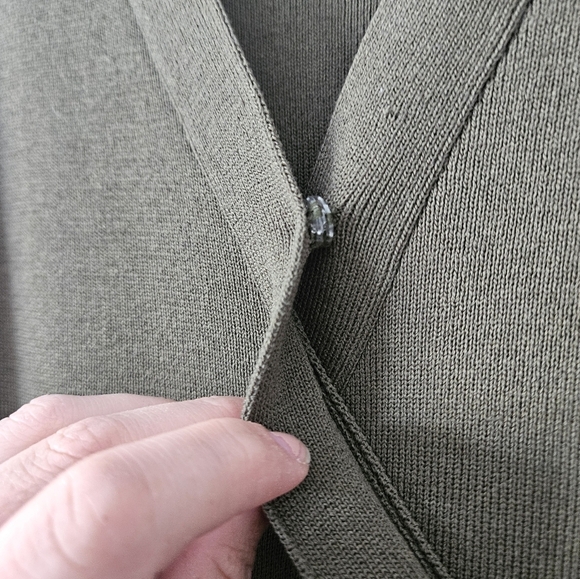 Smash + Tess Green Wrap Bishop Sleeve Dress - Picture 4 of 8